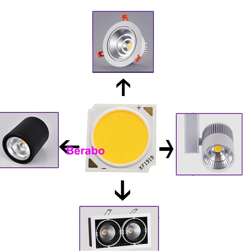 2pcs a lot 3W 5W 7W 10W LED Source lamp Bead High Power LED COB LED Flashlight Light Bulb Light Lamp Spotlight Down light Lamps