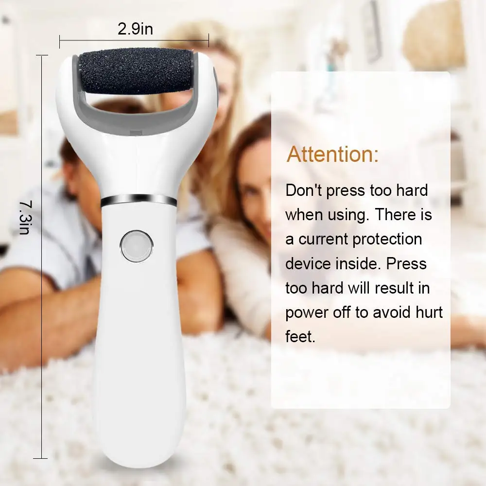 Electric USB Rechargeable Foot Grinder Heel File Grinding Exfoliator Pedicure Machine Foot Care Tool Grinding File Dead Skin