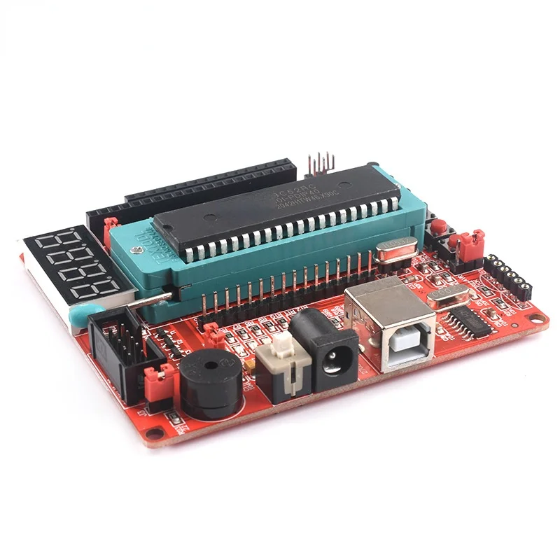 51 single chip microcomputer development board STC89C52 minimum system core board learning board supports XP / win8 / win10