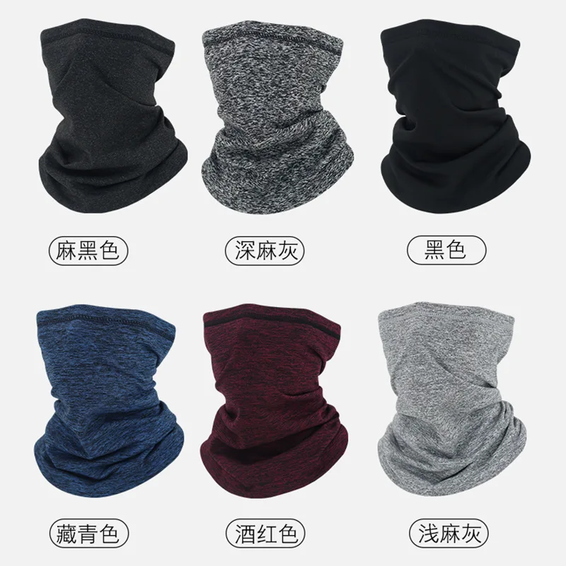 Winter Windproof Scarves Fleece Tube Bandana Scarf Mask Soft Half Face Cover SKi Snowboard Neck Warmer Gaiter Fashion Women Men