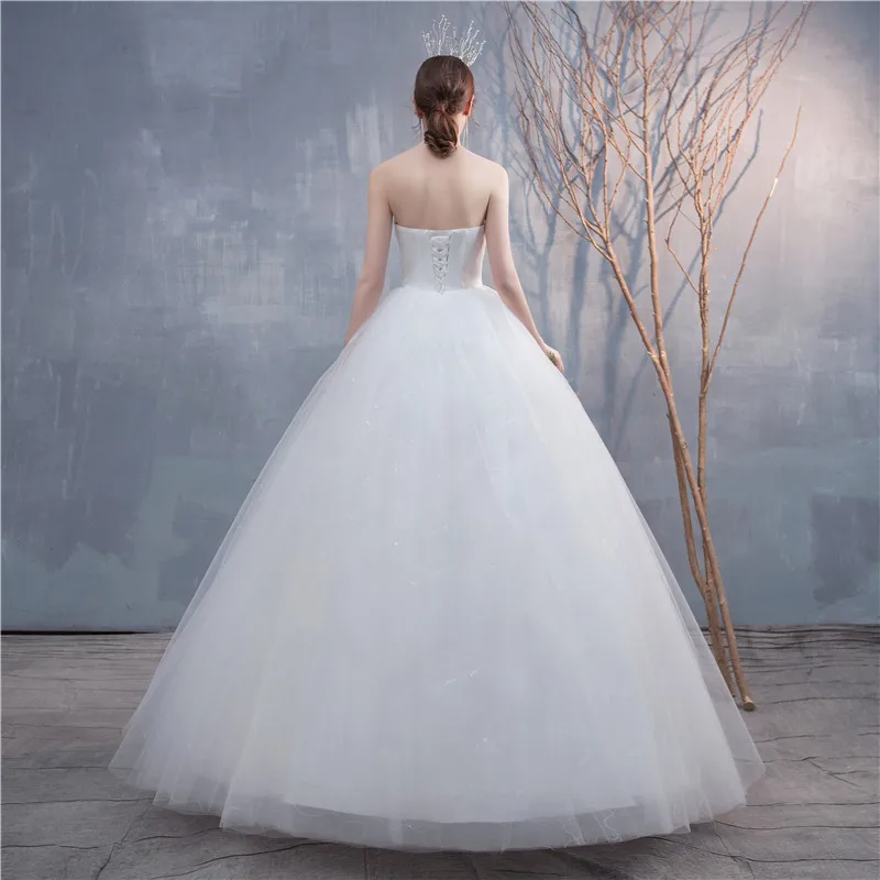 Angepasst Mode Licht Hochzeit Kleid Einfache Perlen Spitze Appliques Brautkleider Kleid Vestido De Novia Plus Größe Echt Foto