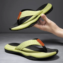 Chanclas de playa para hombre, sandalias antideslizantes de alta calidad, zapatos de playa a la moda, talla grande 45, verano 2021