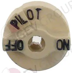 P6071267 PITCO 35C 45C GAS FRYER CONTROL VALVE BIEGE DIAL KNOB GENUINE PARTS