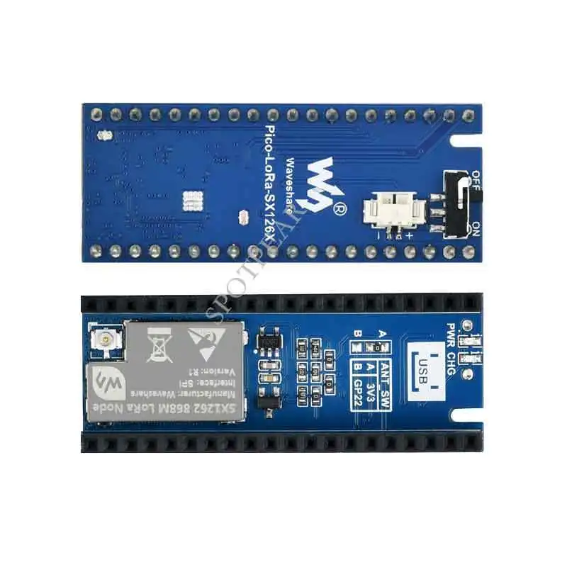 Imagem -05 - Raspberry pi Pico Expansão Board Module Pico-lora-sx1262868m Lora Sx1262 868m