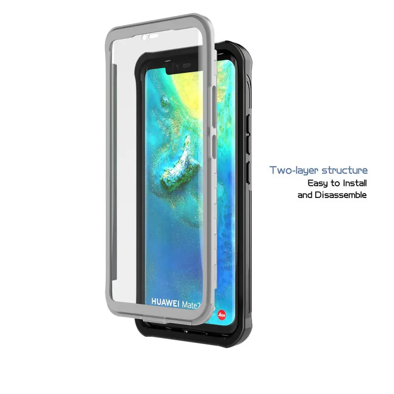 Mate20 Pro Crystal Case For Huawei Mate 20 Pro Case Clear Back Panel 360 Protection for Huawei Mate 20Pro Cover Funda Shockproof