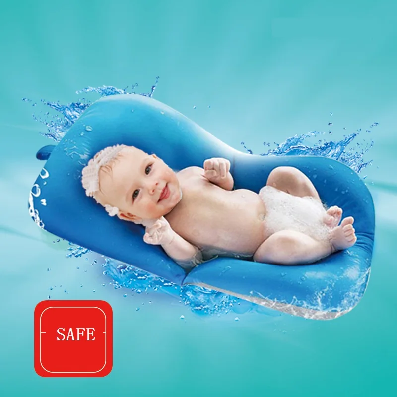 

Baby Bathtub Safety Mat Soft Fixable Cushion Seat Infant Convenient Skid-Proof Support Pad Breathable Material Comfortable Seat