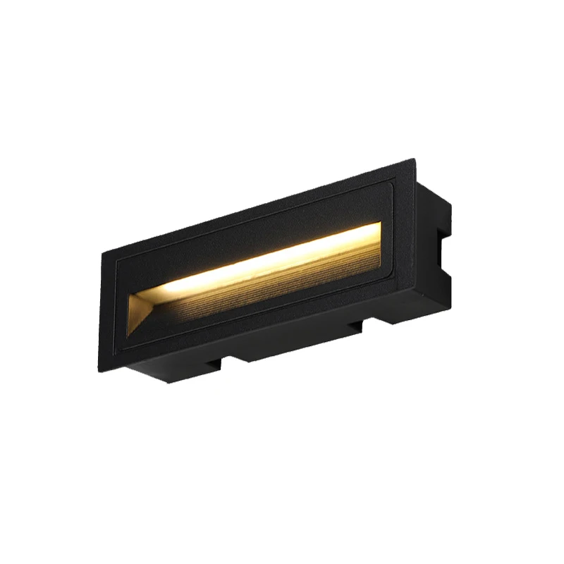 6W LED Footlights Embedded Wall Lamp Outdoor Waterproof Step Lights Stairs Light Plinths Night Lights