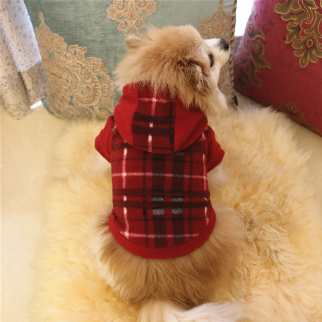 2024 Warm Winter Dog Coats Style Soft Fleece Autumn Outdoor Thick Jackets Hoodies Cat Chihuahua Slim Dress Clothes Pet Products