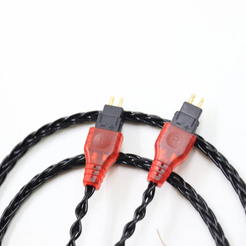 TOP-HiFi 8 Nhân Cân Bằng Bạc Nguyên Chất Mạ Tai Nghe Cáp Cho Tai Nghe Sennheiser HD580 HD600 HD650 HDxxx HD660S HD58x HD6xx