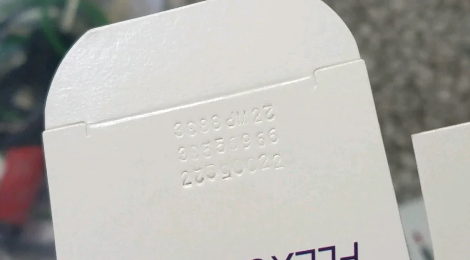 My-300 caixa dobrável de medicne para impressão de código, data de produção, data de validade