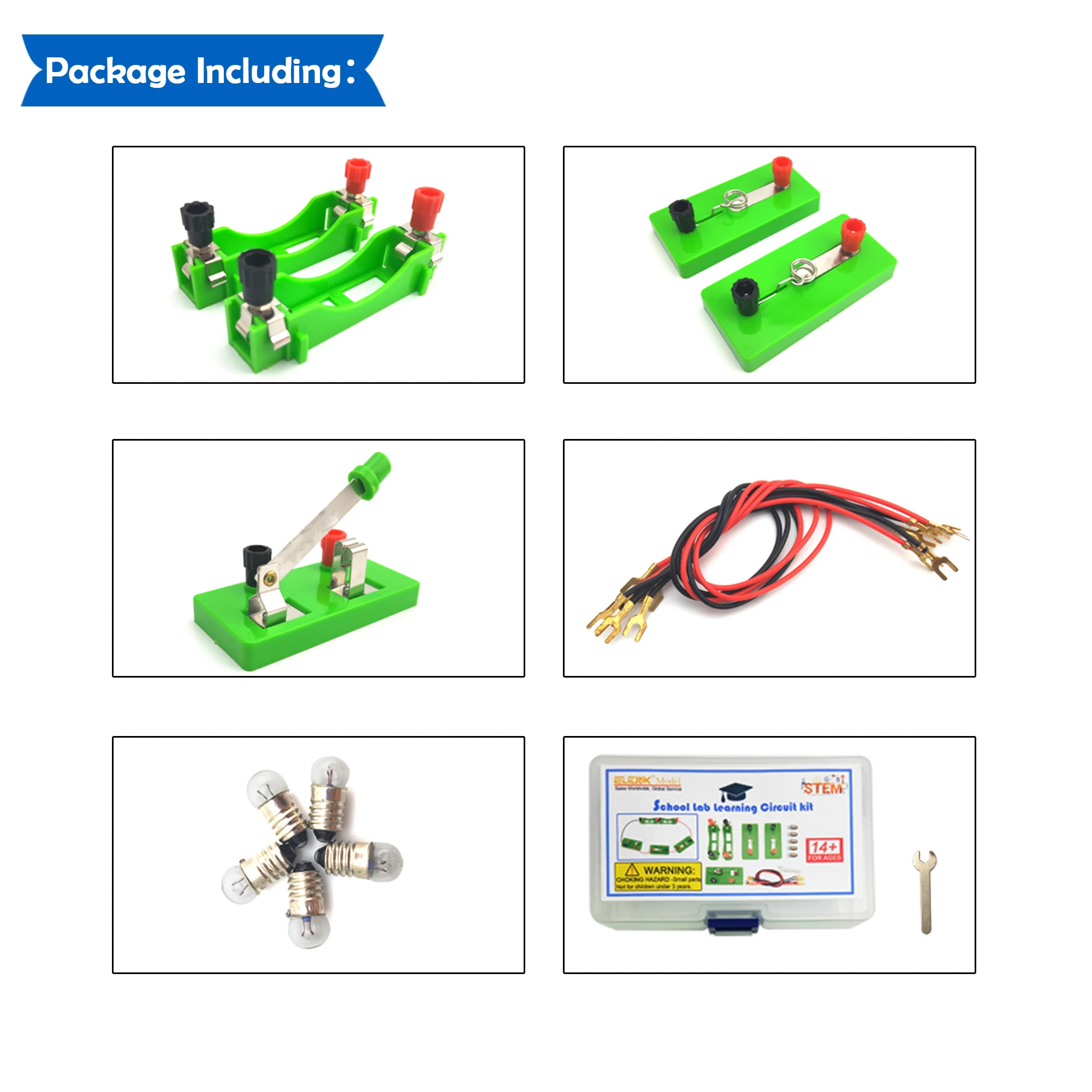 Laboratorio de Física escolar educativa para estudiantes, serie eléctrica, circuito paralelo, Bombilla, ciencia, electricidad, experimento de