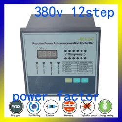 JKL5CF 380V 12 step power factor controller  power factory relay  for intelligent power capacitor