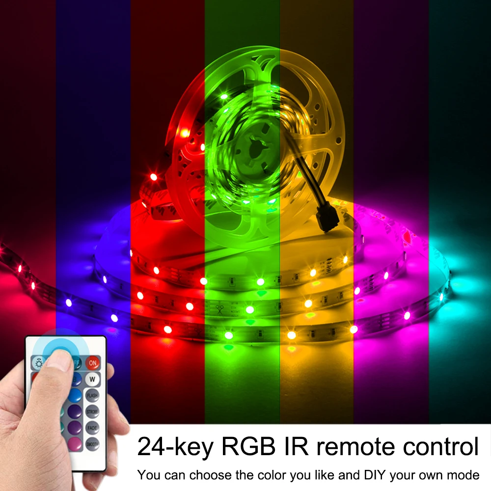 12V Smart Lighting 10m 5050 RGB LED Light Strips Set+ WIFI APP Remote Controller + Transformer for Alexa Assistant