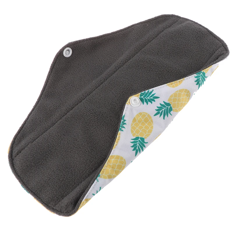 New 25.5x18cm Panty Liner Cloth Menstrual Pad Bamboo Charcoal Mama Sanitary Reusable Washable Napkins