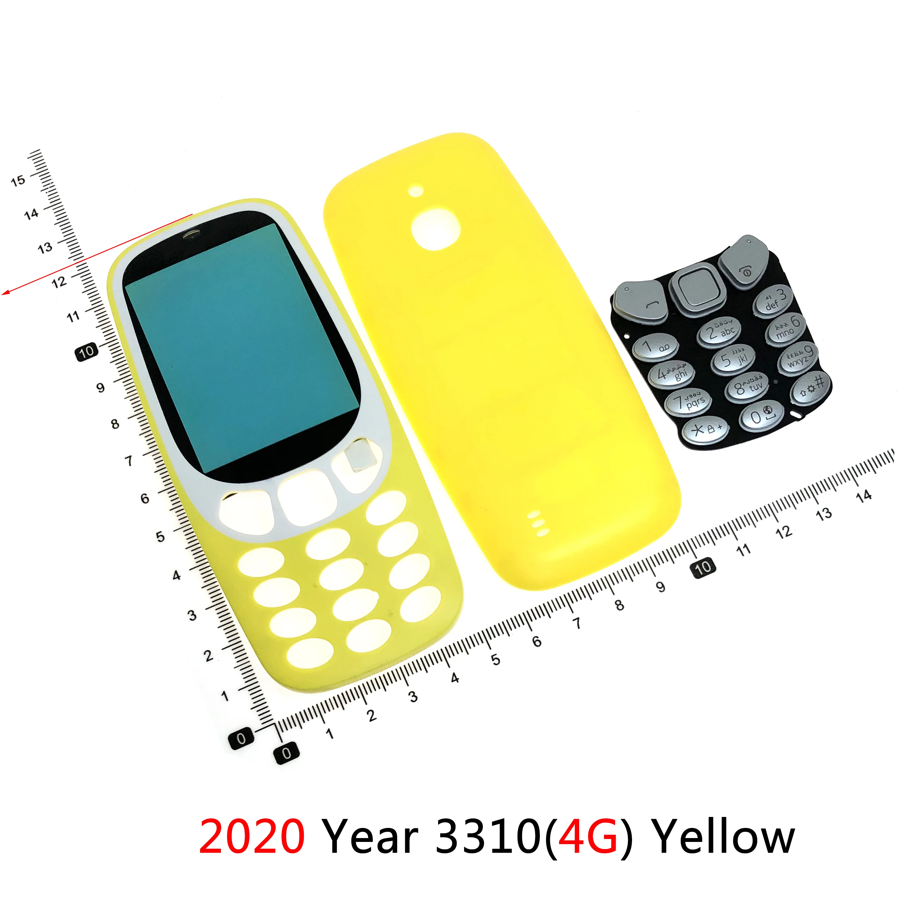 Front cover case keyboard For Nokia 125 110 150 housing 220 215 3310 5310 4G battery back cover High quality case Keypad