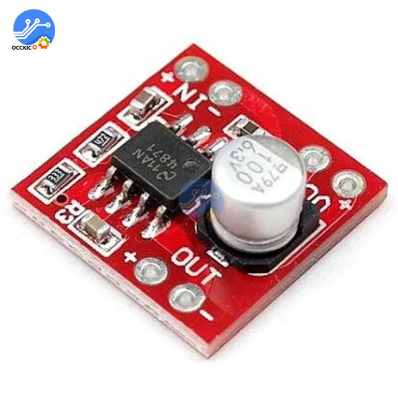 Mini LM4871 Mono Amplifier Board DC 3-5V 3W Digital Audio Small Speaker Module Low Noise Stereo for Car MP3 DIY Kit