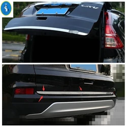 Rear Trunk Lid Cover Tailgate Trim Door Handle Molding Boot Garnish Bezel Decoration Strip Fit For Honda CRV CR-V 2013 - 2016