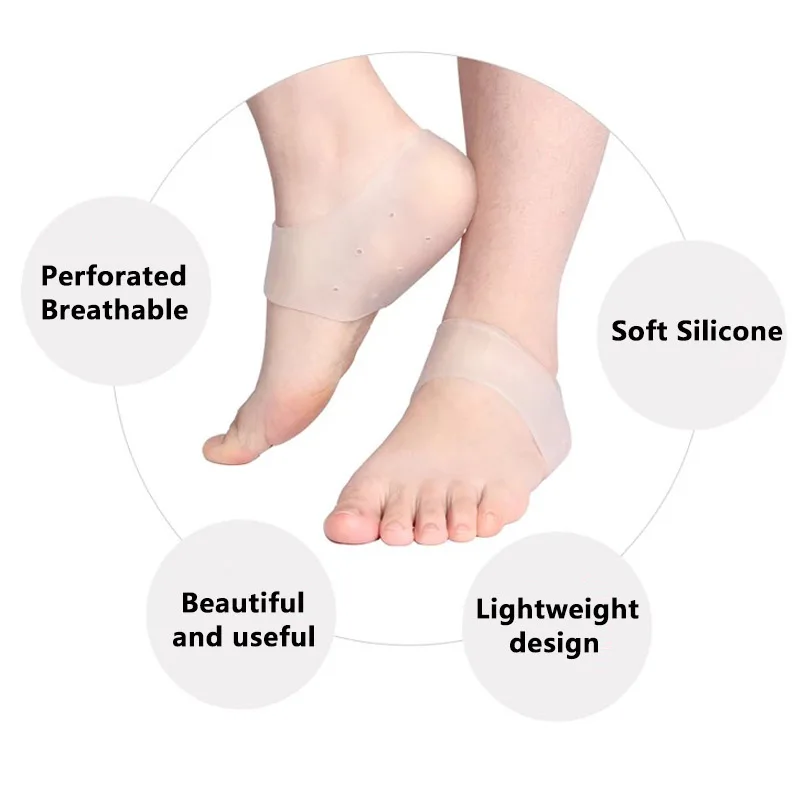 Silicone Heel Protector For Feet Silicone Gel Heel Cups Hielspoor Penny For Heels  Plantar Fasciitis  Gel Insoles Silicone Socks