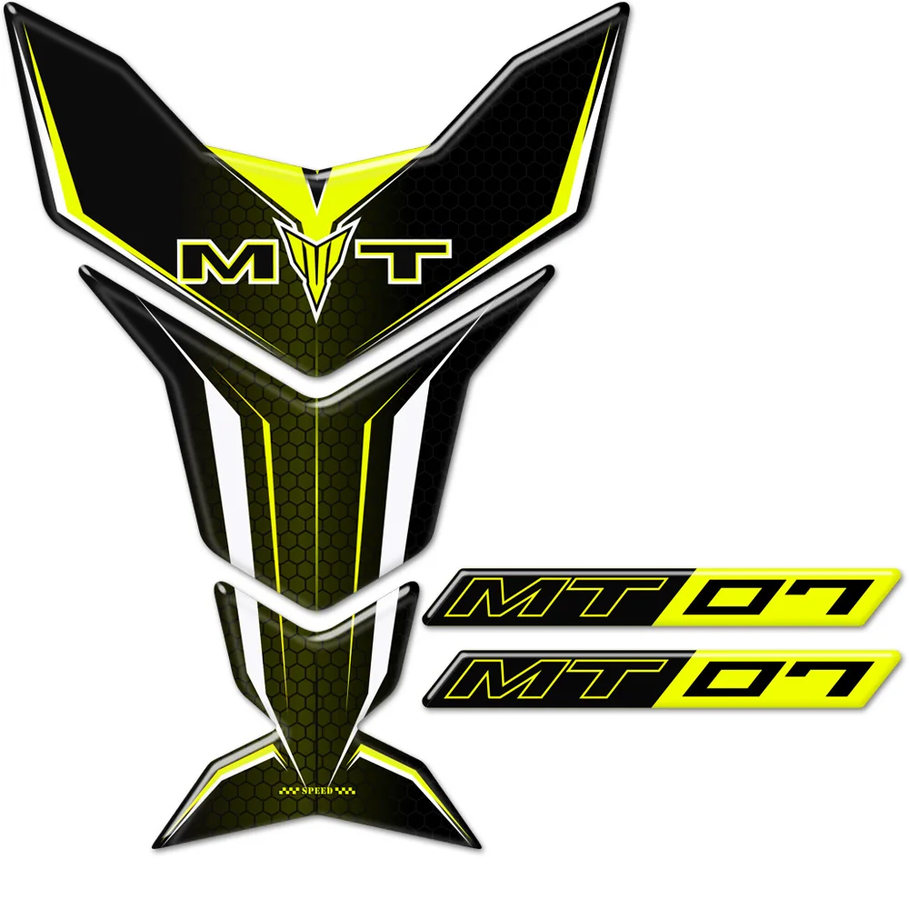 

For Yamaha MT07 MT 07 Stickers Tank Pad Motorcycle Knee Protector Fairing Emblem Badge Logo Protection 2017 2018 2019 2020