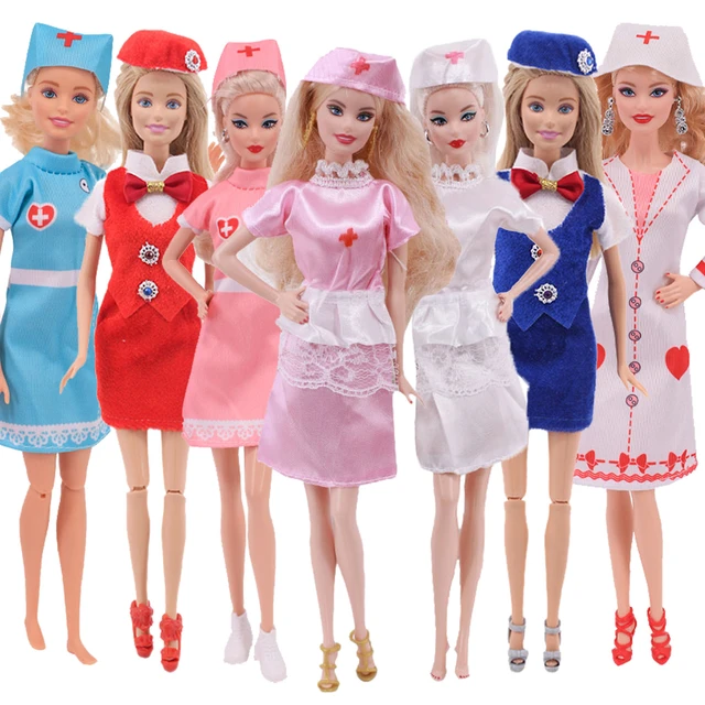 Barbie Clothes Dolls Doctor Doctor Barbie Accessories Barbie Doll Clothes Chef Dolls Accessories Aliexpress