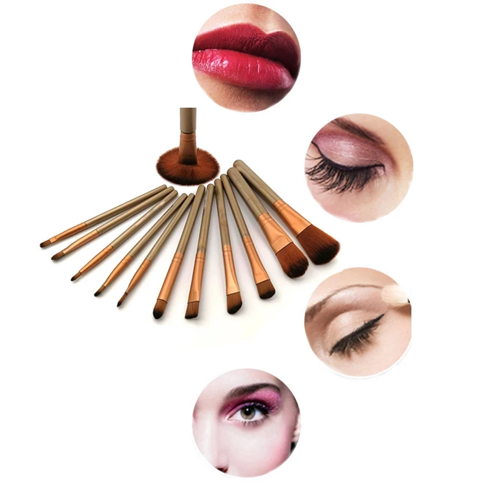 مجموعة فرش مكياج أدوات تجميل مكياج فرشاة بودرة أساس فايبر أقلام تجميل مكياج طقم فُرش للماكياج