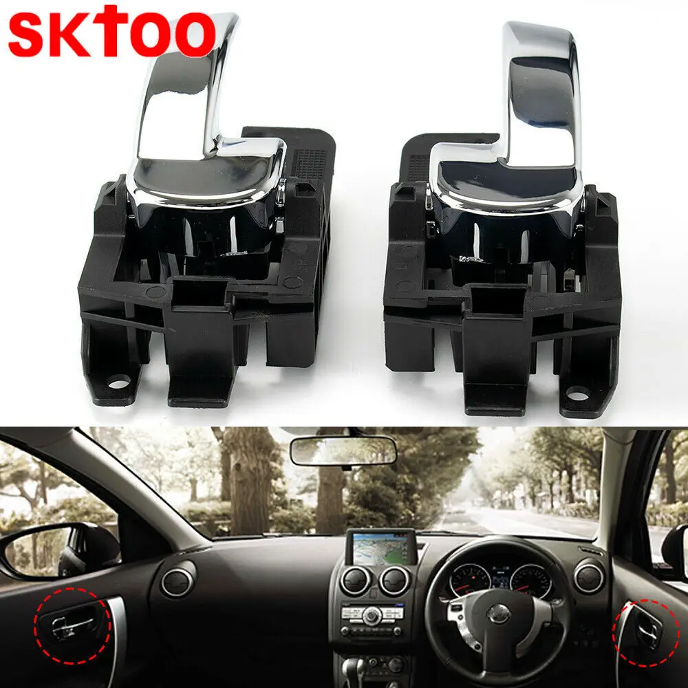 

Left And Right Interior Inner Door Knob Handles 80671JD00E 80670JD00E For NISSAN QASHQAI 2007-2013 80671-JD00E 80670-JD00E