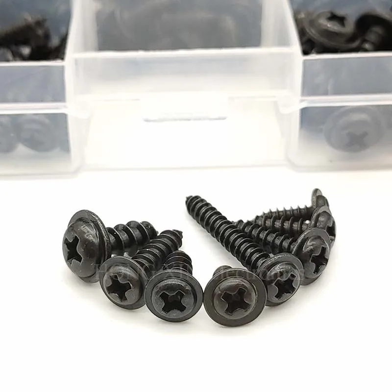 340Pcs Zinc Plating Self Tapping Screws Round Head Screws Kits Nail Kit Small Wood Hardware Screws