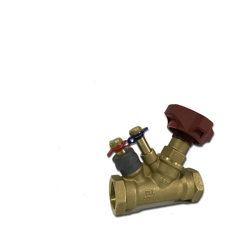 brass static balancing valve air adjustment valve flow control valve  DN15-DN50 water flow regulator balancing valve