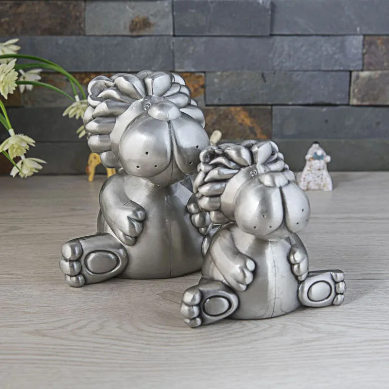 

2025 Creative Lovely Little Lion Coin Piggy Bank for Children's Best Christmas Birthday Gifts for Kids Room Decoration