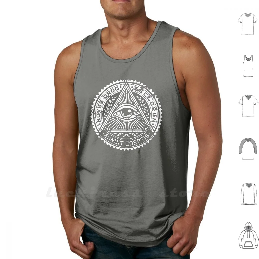 Novus Ordo Seclorum-New Order Of The Ages Vest Ringer Cotton Men Women Teenage Illuminati New World Order Nwo Anti Now