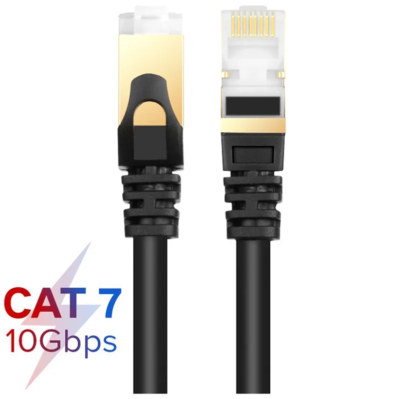 كابل إيثرنت UTP Cat6 STP Cat7 Lan ، 2 م ، 3 م ، 5 م ، 10 م ، 20 م ، تصحيح شبكة الكمبيوتر ، مودم الكمبيوتر ، جهاز التوجيه ، صندوق التلفزيون