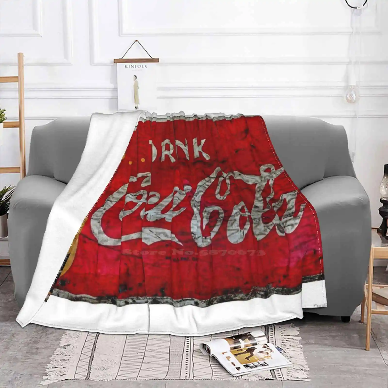 Pause Drink Sign For Home Sofa Bed Camping Car Plane Travel Portable Blanket Carol R Montoya Pause Drink Sign Coke Sign Coke