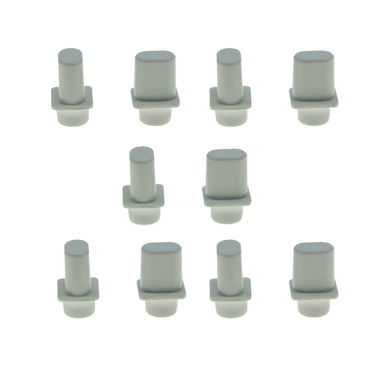 Dopro 10pcs Vintage Top Hat Switch Tip 3 Way/4 Way Pickup Selector Switch Knob for U.S. Tele/Telecaster Black/White