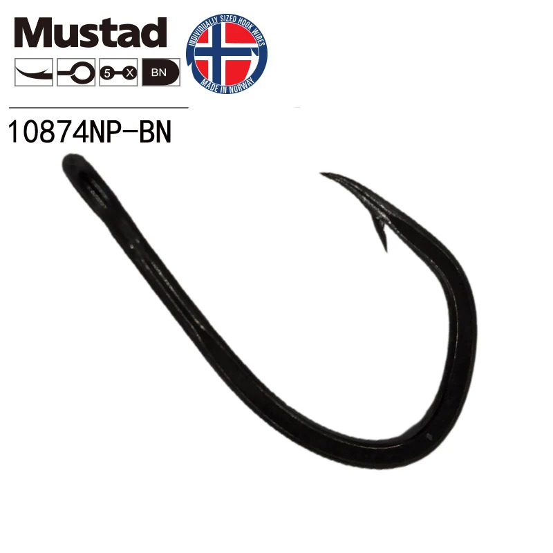 Mustad Norway Origin Fishing Hook Super Power Big Size Circle Fish Hooks,7/0-10/0#,10874NP-BN