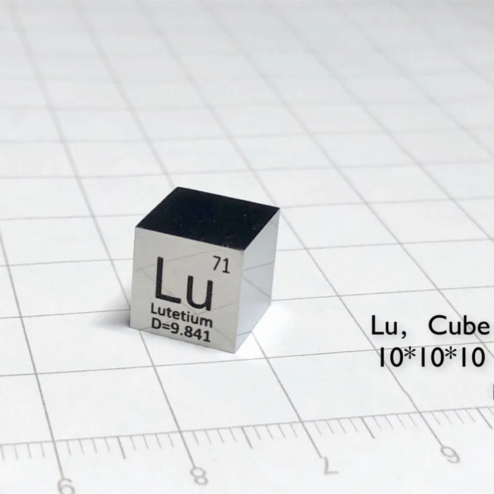 Lutetium Lu  Metal Periodic Table Cube 10mm 99.95%