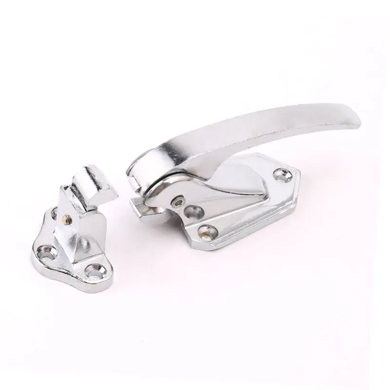 2021 New Zinc Alloy Door Handle Lock Spring Loaded Pull Handle Latch For Oven Refrigerator Freezer