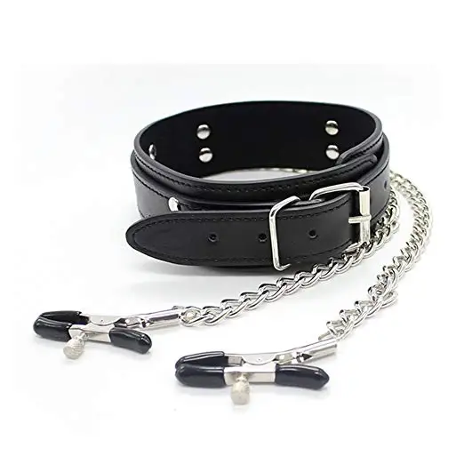 ألعاب الكبار ألعاب مثيرة للنساء الأزواج BDSM عبودية الوثن طوق سلسلة الياقات الحلمة المشابك المهبل البظر منتجات جنسية