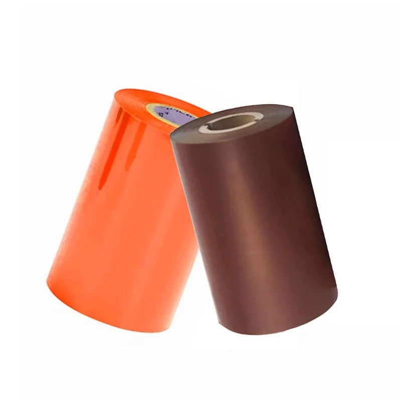 Color Wax Ribbon Color Barcode Printing Thermal Transfer Ribbons Wax Light Blue Orange Coffee 50 to 110mm *300m