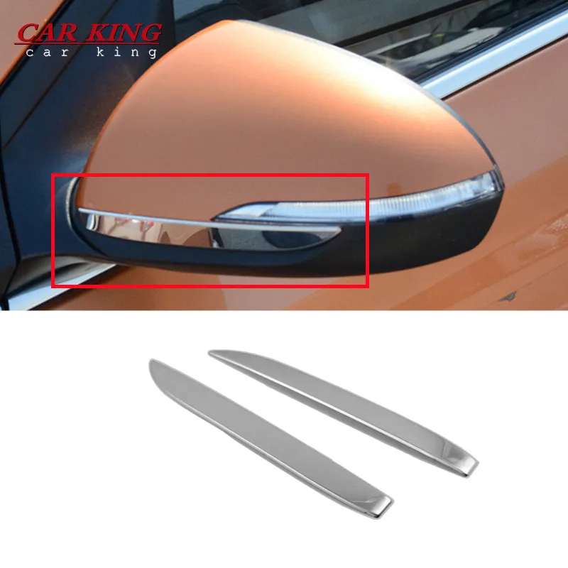 

For Hyundai Solaris 2 2017 2018 2019 Stainless Steel Side Rear View Mirror Lid Cover Overlay Exterior Mouldings Trim Accessories