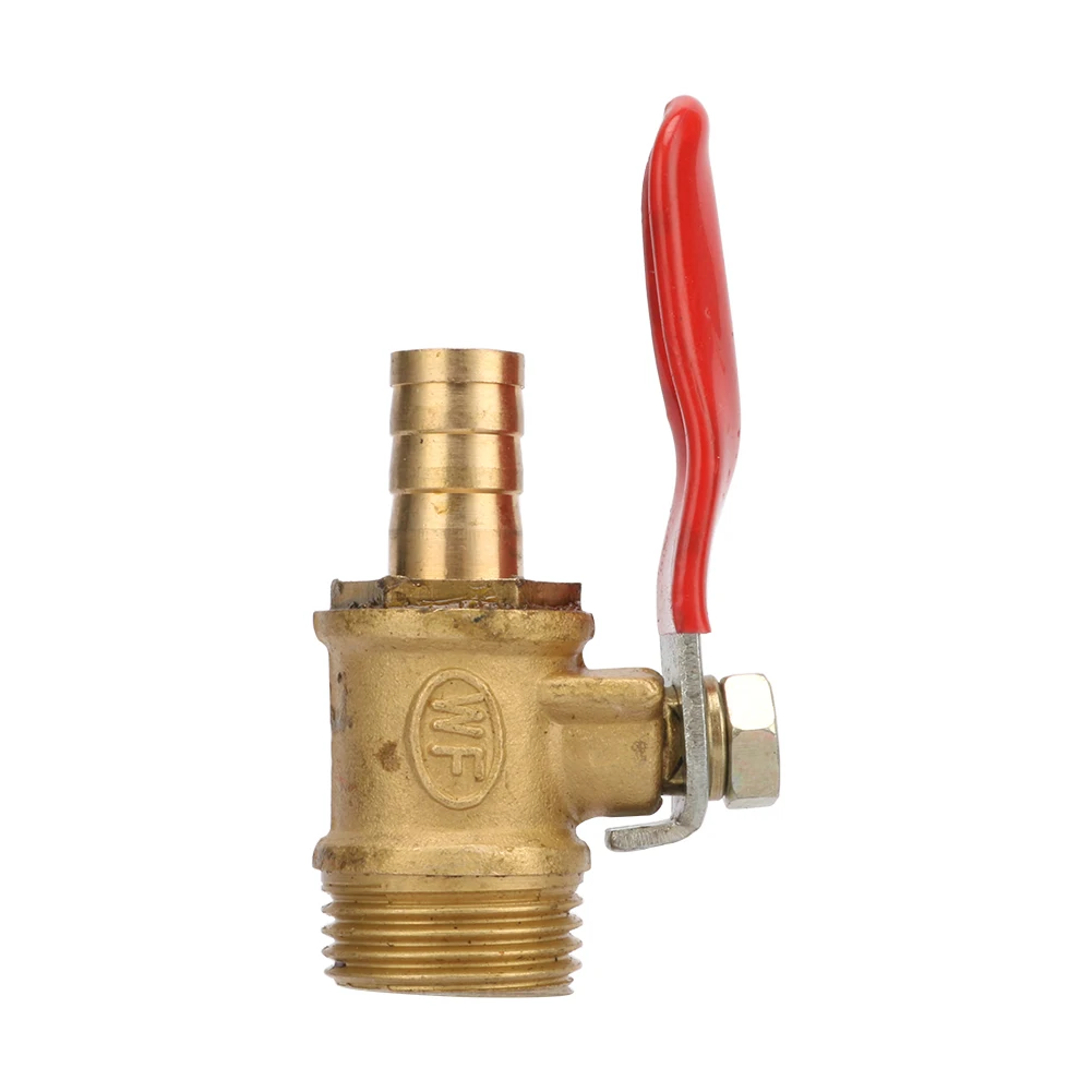 

Garden irrigation 3/8" Male Thread to Barbed 8mm Pipe Port Copper Valve Water resistance cut-off valve Water tank accessories