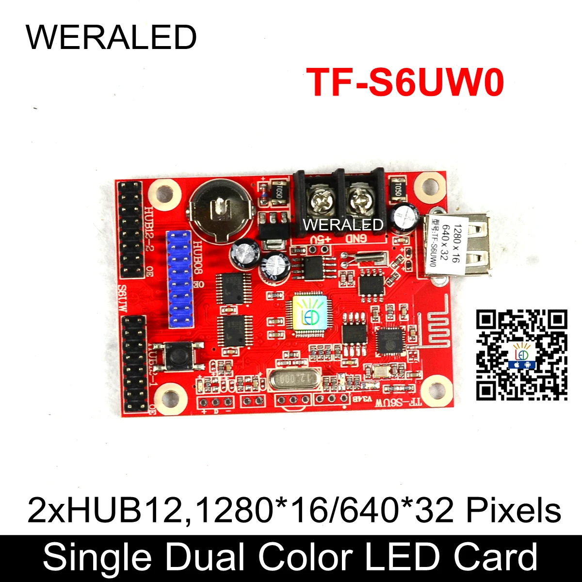 TF-S6UW0 P10 Pannello modulo LED Scheda di controllo cartello messaggio LED Piccolo controller wireless WIFI