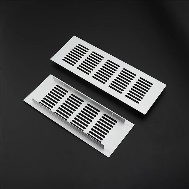 

Aluminum alloy rectangular air vent grille ventilation cover Closet Shoe Wardrobe Cabinet Mesh Hole louver vent home Decor cover