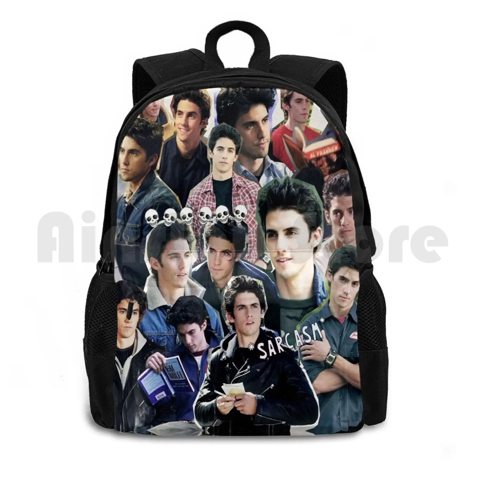 Jess Mariano Collage Outdoor Hiking Backpack Riding Climbing Sports Bag Jess Mariano Milo Ventimiglia Literati Gg Collage