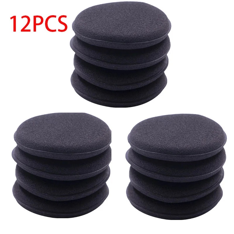 12PCS Car Foam Sponge Wax oam Wax Applicator Pads Cleaning Pads Applicator Round Car Polishing Waxing Sponge Car Detailing