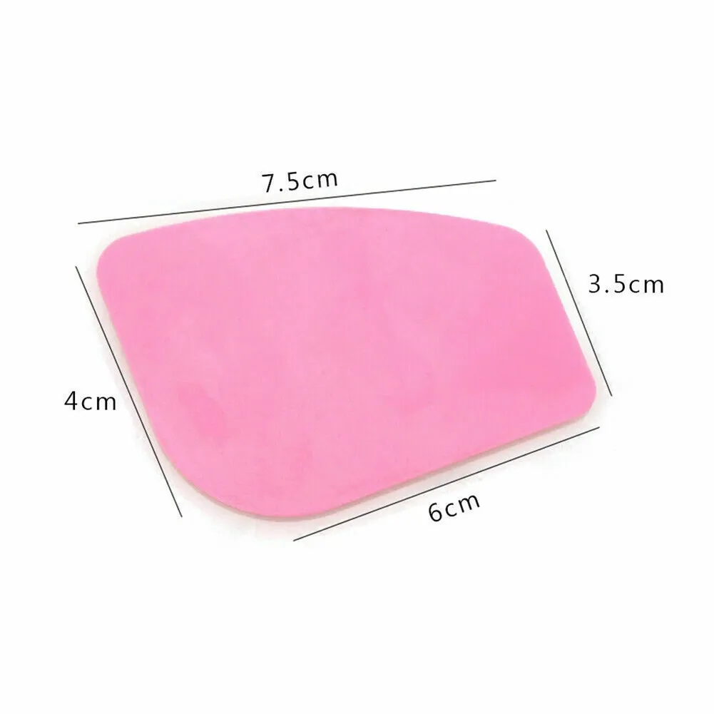 Removedor de etiqueta do filme do carro, raspador, Ferramentas de instalação da etiqueta do veículo, Pintura raspador plano, Mini rodo rosa, 10 Pcs