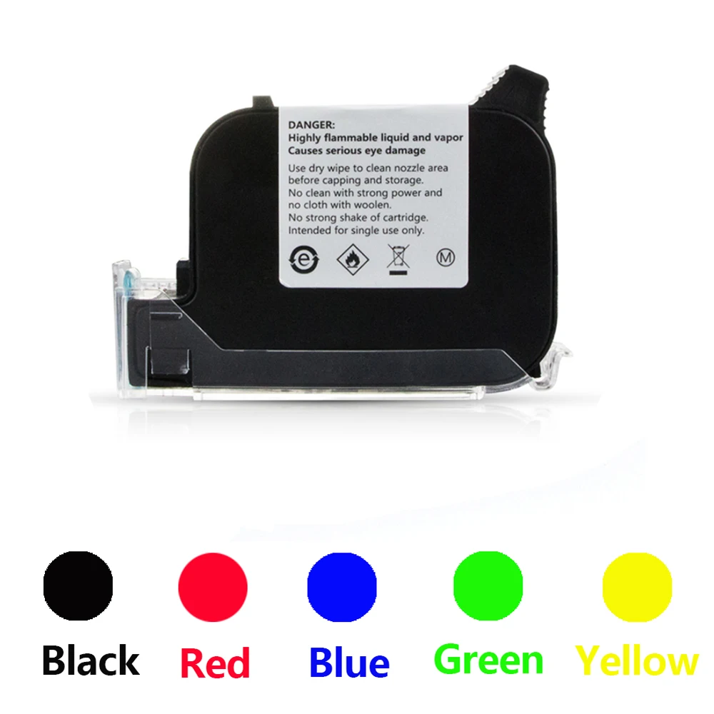 Cartuccia di inchiostro a rapida asciugatura per stampante a getto d'inchiostro portatile non cifrata 2588 42ML 12.7mm inchiostro a rapida asciugatura a base solvente Eco nero blu