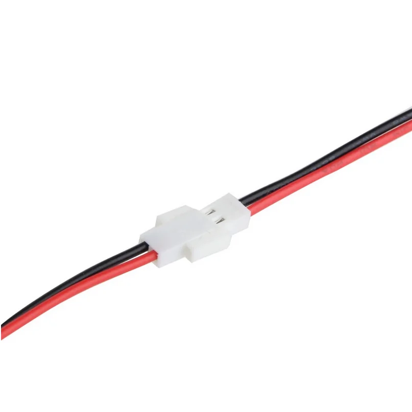 Conector macho y hembra de 2 pines con cable de 26awg para batería RC, juego de coletas estilo Losi JST-DS, 5/10 MM, 2,0 MM, 100