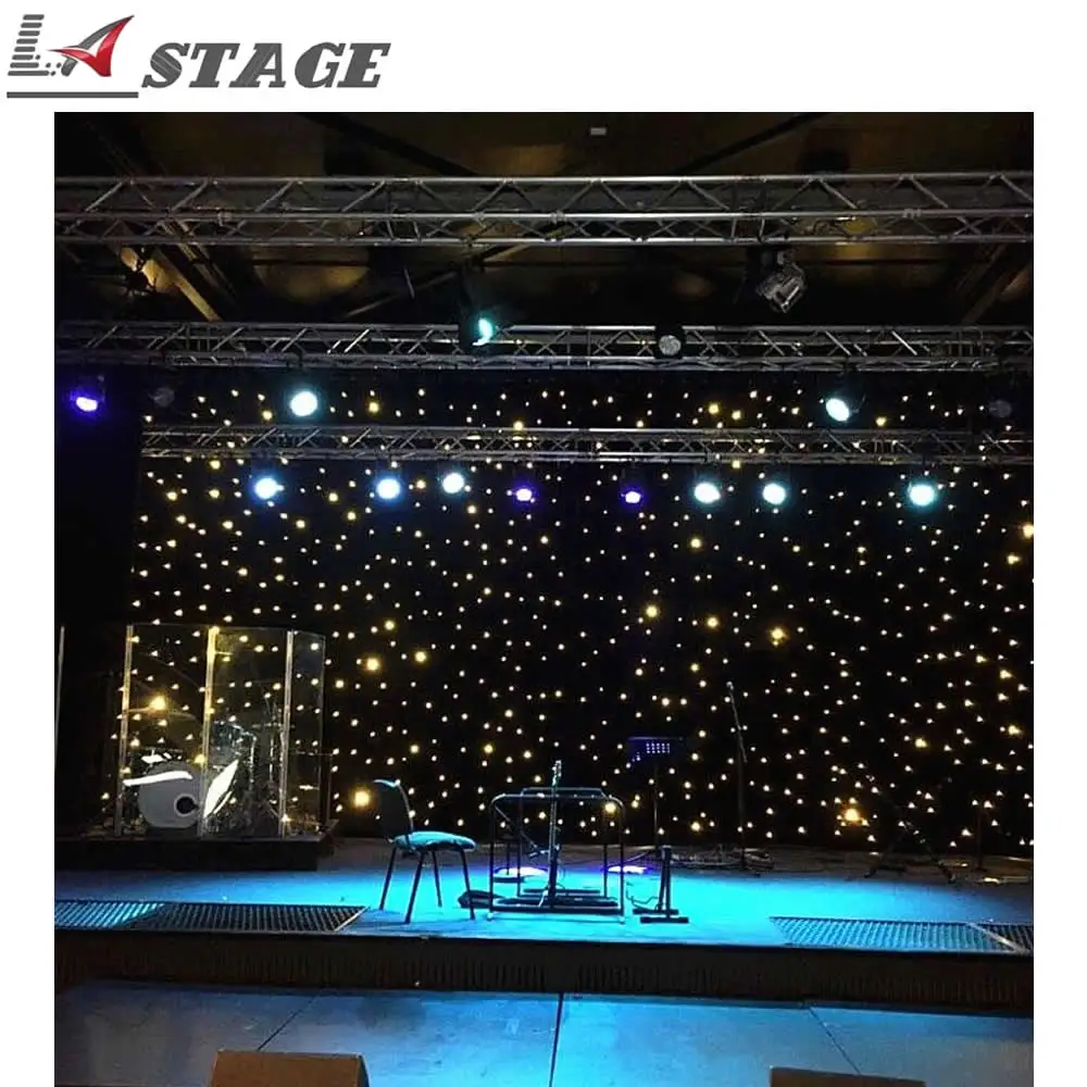 leds azuis starcloth cortina estrela pano cenarios de casamento 3m 5m branco 01