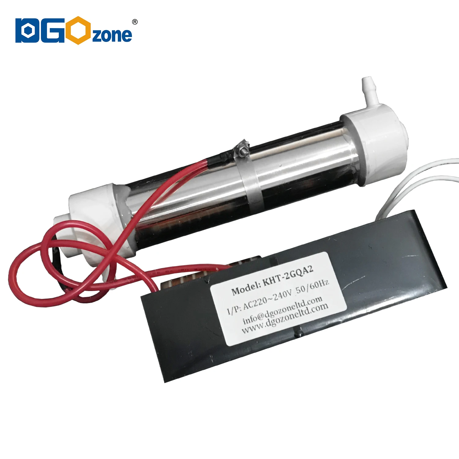 2G/H Ozone Generator with Quartz Tube for Air and Water Purifying Household SPA Ozonier Ozonator Air Cooling