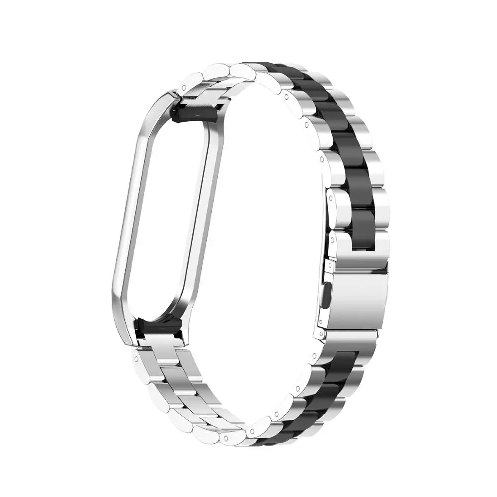 Mi Band 6 5 4 Replacement Metal Strap for Xiaomi band 5 Wrist Strap Stainless Steel Bracelet Wristbands MiBand3 strap Metal Case